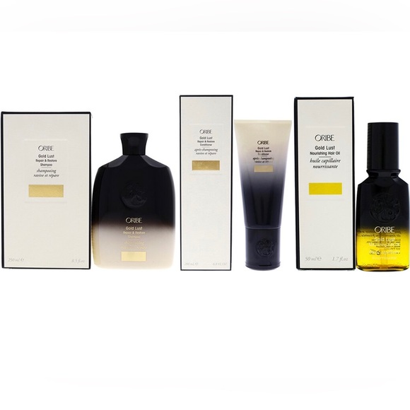 Oribe Hair Full Set Of Oribe Gold Lust Shampoo Conditioner And Gold